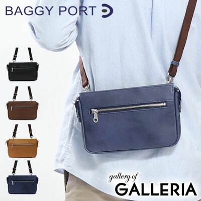 【エントリー&楽天カード最大23倍 9/25限定】 ノベルティ付&無料ラッピング バギーポート バッグ BAGGY PORT ショルダーバッグ 2WAY クラッチ DOUBLE OIL ダブルオイル 斜めがけ ミニショルダー レザー 本革 メンズ レディース GRN-131