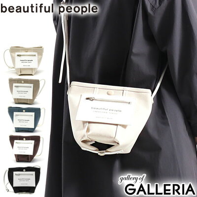 【エントリー&楽天カード最大29倍 12/5限定】 ビューティフルピープル beautiful people ショルダーバッグ lining logo pocket mini shoulder bag ロゴポケット付きミニショルダーバッグ 2WAY ミニショルダー レディース 7235611967