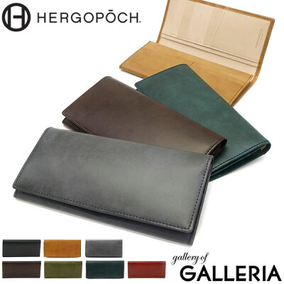 もれなく選べるWノベルティ【正規取扱店】 エルゴポック 財布 HERGOPOCH 06 Series 長財布 小銭入れあり レザー メンズ レディース 06W-WTL