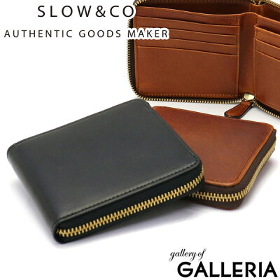 ノベルティ付&無料ラッピング スロウ 財布 SLOW 二つ折り財布 herbie ハービー round short wallet ラウンドショートウォレット ラウンドファスナー メンズ レディース レザー 本革 SO660G