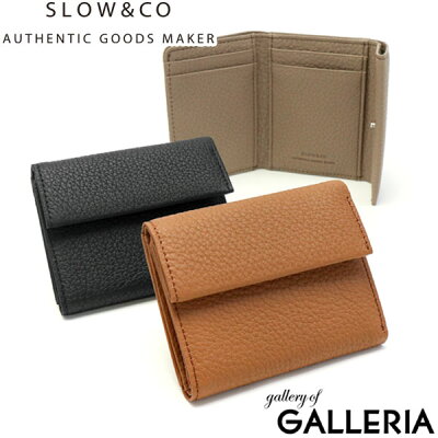 ノベルティ付&無料ラッピング スロウ 財布 SLOW crispanil trifold mini wallet ミニ財布 三つ折り財布 ボックス型 コンパクト 本革 革 レザー 日本製 メンズ レディース 827S43J