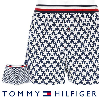 TOMMY HILFIGER|トミーヒルフィガーMODERN STRIPE COTTON WOVEN BOXER STAR モダン ストライプ コットン ウーブン ボクサー スター トランクス5339-1342男性 メンズ プレゼント 贈答 ギフト