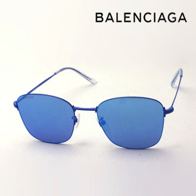 【バレンシアガ サングラス 正規販売店】 BALENCIAGA バレンシアガ デムナ・ヴァザリアデザイン BB0061SK 003 ミラー Made In Italy スクエア ブルー系
