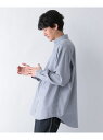 【SALE／44%OFF】(M)ライトオックスBIGシャツ GLOBAL WORK グローバルワーク シャツ/ブラウス 長袖シャツ ブルー パープル ホワイト【RBA_E】[Rakuten Fashion]