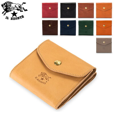 イルビゾンテ Il Bisonte 二つ折り財布 C0424 P PORTAFOGLIO 財布 コンパクト レザー 革 牛革 イタリア プレゼント おすすめ キャッシュレス あす楽