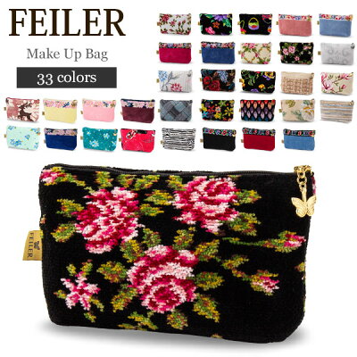 フェイラー Feiler ポーチ M4 / M8 コスメポーチ レディース Make Up Bag 上質 コットン プレゼント ファッション