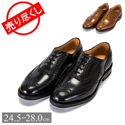 売り尽くし チャーチ Church's バーウッド Burwood メンズ 革靴 ポリッシュド バインダー ダイナイトソール ウイングチップ 男性用 レザーシューズ