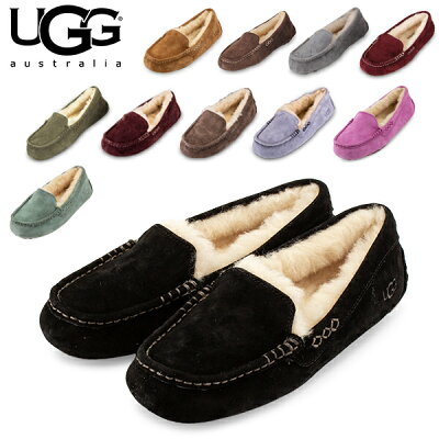 【最大1000円クーポン 3/26,01:59まで】アグ UGG モカシン アンスレー Ansley スリッポン ムートン レディース 3312 フラットシューズ シープスキン 本革 オーストラリア Women's Slipper Collection