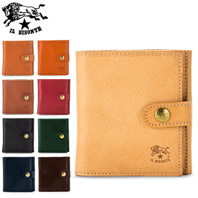 イルビゾンテ Il Bisonte 二つ折り財布 ウォレット C0955 PORTAFOGLIO P 財布 レザー 革 5%還元 あす楽