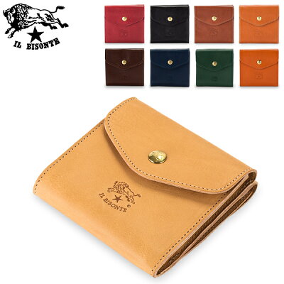 【全品あす楽】イルビゾンテ Il Bisonte 二つ折り財布 C0424 P PORTAFOGLIO 財布 コンパクト レザー 革 牛革 イタリア プレゼント おすすめ
