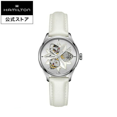 ハミルトン 公式 腕時計 Hamilton Jazzmaster Open Heart Lady ジャズマスター オープンハートレディ レディース レザー | 正規品 時計 自動巻き 革ベルト レディース腕時計 ウォッチ 自動巻 パワーリザーブ 機械式 おしゃれ 女性 watch 革 ウオッチ 女性用腕時計