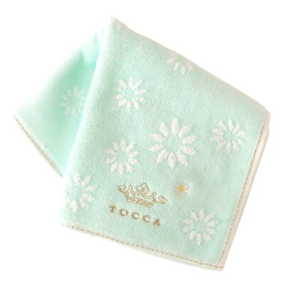 トッカ タオルハンカチ 1201 ブルー | tocca ブランド ハンカチ レディース ハンカチタオル ギフト プレゼント 女性 プチギフト ミニタオルハンカチ ミニタオル エレガント 退職祝い タオル お礼 誕生日プレゼント 女友達 上品 ミニギフト お返し 餞別 花 フラワー 母親
