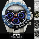 テクノス 腕時計（メンズ） 腕時計 メンズ 時計 テクノス 防水 TECHNOS クロノグラフ TSM401 ブランド 激安 ビジネス ステンレス シンプル オフィス タキメーター かっこいい 人気 プレゼント ギフト とけい うでどけい tokei watch【テクノス/TECHNOS】
