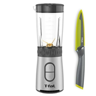 T-fal(ティファール) ミックス&ドリンク ネオシルバー+ユーティリティナイフセット ミキサー ナイフセット スムージー 離乳食 ハイパワー 軽量 長持ち お手入れ簡単 T-FAL