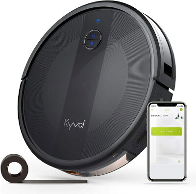 【アフターセール4月17日からP10倍】Kyvol E20 ロボット掃除機 2,500Pa 強力吸引 あす楽 花粉対策 超薄型 畳 静音 自動充電 アレクサ WiFi 落下防止 衝突防止 150分間連続稼働 掃除ロボット 境界線テープ 送料無料 二年保証