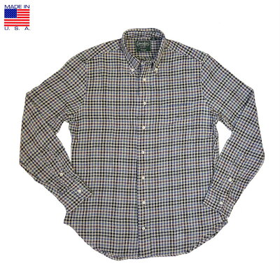 GITMAN VINTAGE ギットマン ヴィンテージ NAVY COTTON GINGHAM CHECK L/S BD SHIRT ネイビー ギンガムチェック メンズ ボタンダウンシャツ アメリカ製