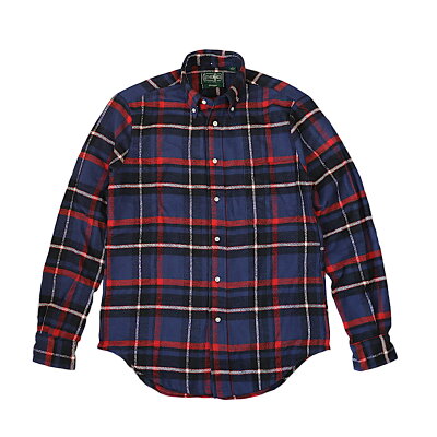 GITMAN VINTAGE ギットマン ヴィンテージ BLUE ROUGH CHECK FLANNEL L/S BD SHIRT ラフ チェック フランネル メンズ ボタンダウンシャツ アメリカ製