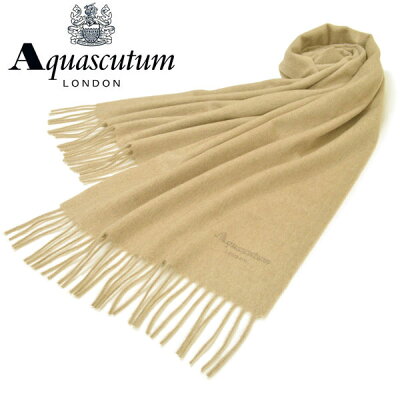 マフラー アクアスキュータム Aquascutum ストール メンズ/レディース カシミヤ サイズ180cm×37cm 中判 eam17w104 AQS80/8779:トープ