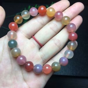 【送料無料】ブレスレット アクセサリ— ブレスレットaaa96mmnatural colorful salt source agate crystal beads bracelet aaa 96mm