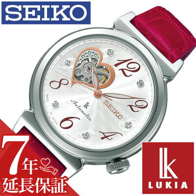 セイコー ルキア SEIKO LUKIA 時計 セイコールキア 腕時計 SEIKOLUKIA レディース シルバー SSVM023 ソーラー電波 ワニ 革 ベルト 機械式 自動巻 メカニカル 防水 レッド ローズ ゴールド ピンクゴールド ハート クリスタル ストーン 送料無料