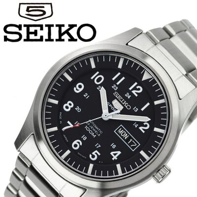 セイコー 腕時計 SEIKO 時計 セイコーファイブ スポーツ SEIKO5 SPORTS メカニカル メンズ ブラック SNZG13J1 人気 ブランド 旦那 夫 彼氏 逆輸入 限定 定番 おしゃれ ファッション フォーマル スーツ 商社 プレゼント ギフト 新生活 新社会人