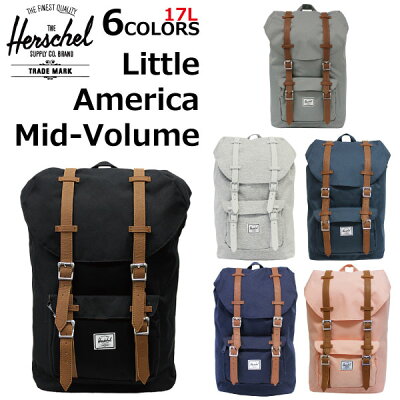 HERSCHEL SUPPLY ハーシェルサプライ Little America Backpack Mid-Volume リトルアメリカバックパックミッドボリュームリュックサック デイパック バッグ カバン 鞄 メンズ レディース 17L A4 10020プレゼント ギフト 通勤 通学 送料無料