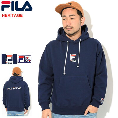 フィラ FILA プルオーバー パーカー メンズ カミング トゥ トウキョウ ( FILA Coming To Tokyo Pullover Hoodie HERITAGE ビッグシルエット オーバーサイズ フード フーディ スウェット トップス Pull Over Hoody Parker メンズ 男性用 FM9839 )