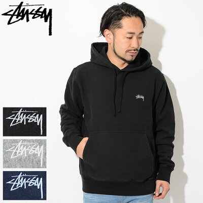ステューシー STUSSY プルオーバー パーカー メンズ Stock Logo ( stussy Pullover Hoodie フード フーディ スウェット Pull Over Hoody Parker トップス メンズ 男性用 118311 USAモデル 正規 品 ストゥーシー スチューシー ) ice field icefield