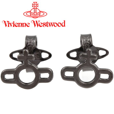 ヴィヴィアンウエストウッド ピアス メンズ レディース Vivienne Westwood ヴィヴィアン マグナスオーブピアス ガンメタル BE1611/4 【お取り寄せ】