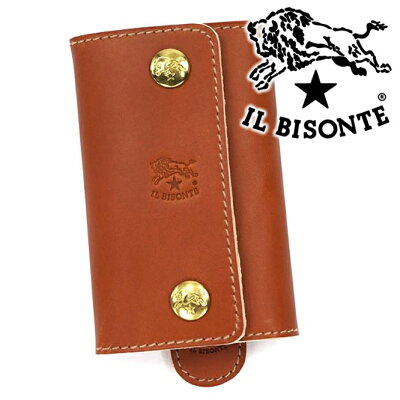 イルビゾンテ 6連キーケース IL BISONTE キーホルダー メンズ レディース 本革 キャメル(ヤキヌメ) C0966 145 【あす楽】【送料無料】