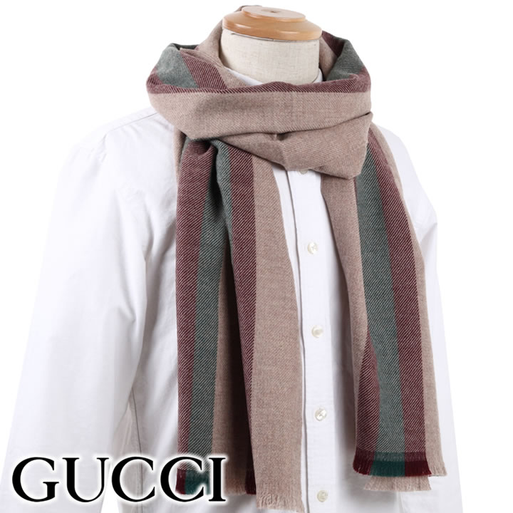 人気商品 Gucciマフラー イケメンマフラー ボルドー ブラックマフラー メンズ マフラー