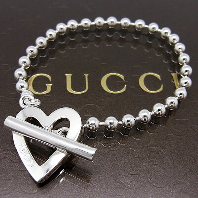 グッチ ブレスレット GUCCI ハートブレスレット レディース 181447-J8400-8106 シルバー925 【あす楽】【送料無料】【クリスマス プレゼント】