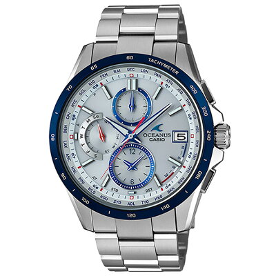 カシオ オシアナス 電波 ソーラー クラシックライン OCW-T2610C-7AJF CASIO OCEANUS Classic Line タフソーラー 電波時計 クロノグラフ チタン トリコロール メンズ 腕時計 【あす楽】【在庫あり】