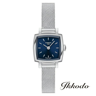 【ご購入特典対象商品】TISSOT ティソ LOVELY SQUARE ラブリー スクエア クォーツ ブルー文字盤 ステンレスケース&ブレス 20mm 3気圧防水 日本国内正規品 2年保証 レディース腕時計 T058.109.11.041.00【T0581091104100】