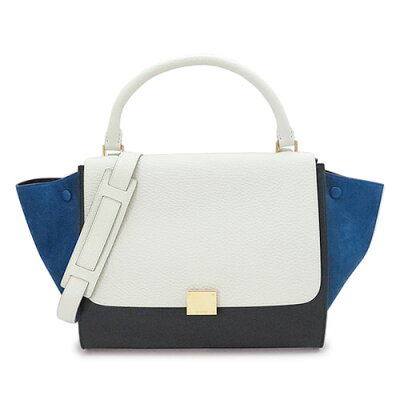 セリーヌ ハンドバッグ 16954 3ZTB 07SE/SEA CELINE ショルダーバッグ 2WAY TRAPEZE/トラペーズ レザー シー【I LOVE BRAND/楽天】【RCP】