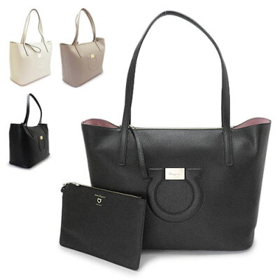 フェラガモ トートバッグ レディース 21H019 ショルダーバッグ 肩掛けバッグ シティトート レザー Salvatore Ferragamo CITY TOTE
