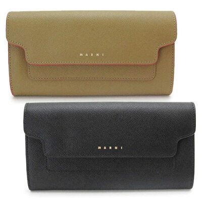 マルニ 長財布 レディース PFMOU01U07 LV520 財布 コンチネンタルウォレット 二つ折り財布 サフィアーノ レザー MARNI CONTINENTAL WALLET【2021年新作】