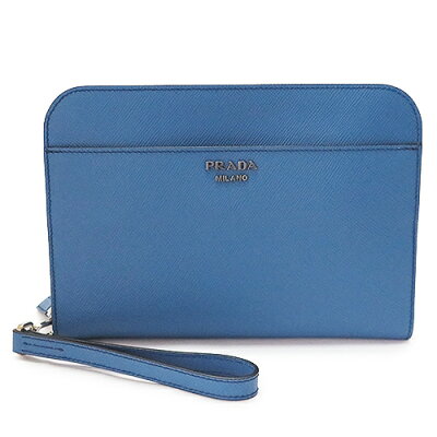 プラダ クラッチバッグ 2VF025 SAFFIANO CUIR COBALTO セカンドバッグ ポーチ サフィアーノ レザー コバルトブルー系 PRADA