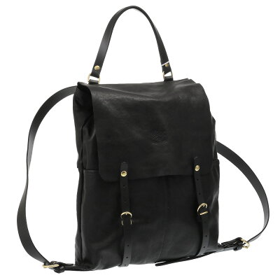 【目玉商品】【クーポン5%OFF】イルビゾンテ/IL BISONTE ヴィンテージレザー・バックパック・リュックサック(セピア・ブラウン・ブラック) NEW品番・BBA002 PO0001/旧品番・A2326 PO