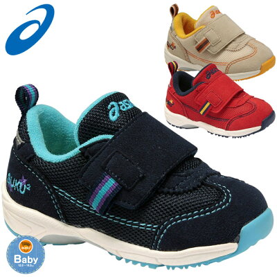 asics (アシックス) シューズ すくすく TUB146 SUKUSUKU GD.RUNNERⓇBABY LO II ベビー 子供 靴 スクスク 脱ぎ剥ぎスムーズ 1本ベルトタイプ♪ 【キッズ】