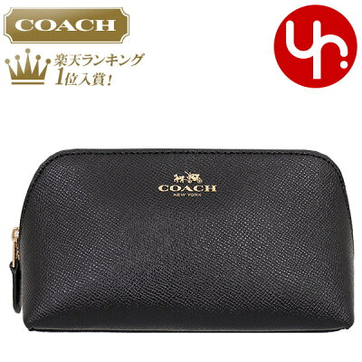 【12時間限定ポイント10倍】コーチ COACH 小物 ポーチ F57857 ブラック 特別送料無料 コーチ ラグジュアリー クロスグレーン レザー コスメティック ケース 17 アウトレット品激安 レディース ブランド セール 通販 SALE 2019 令和 父の日 あす楽