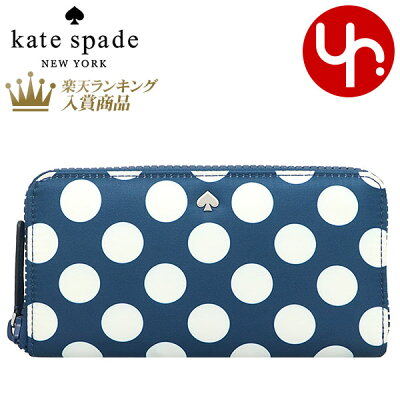 【14時間限定ポイント5倍】ケイトスペード kate spade 財布 長財布 WLR00372 ブルーマルチ 特別送料無料 ジェイ シーサイド ドット ナイロン ラージ コンチネンタル ラウンド ジップ ウォレット アウトレット品レディース ブランド 通販 2021SS 新春