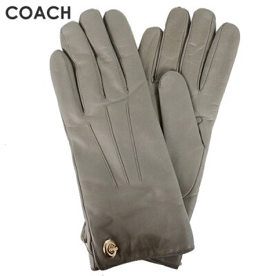 ★ 【わけありB】コーチ COACH レディース 小物 手袋 アイコニック レザー グラブ グローブ (サイズ7) 85981 FOG(フォグ)【在庫処分】【再値下げ】