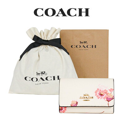【コーチ箱&紙袋付き・ラッピング済み】 ギフトセット コーチ COACH アウトレット レディース 小物 キーケース C0379 IMCAH(チョークマルチ)