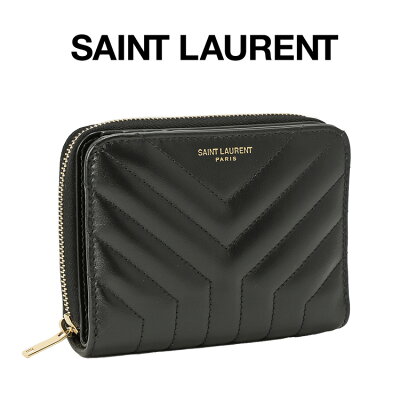 サンローラン SAINT LAURENT PARIS Yキルティングレザー 二つ折り財布 コンパクトジップアラウンドウォレット ジョアン 650981-DV701-1000【SALE】