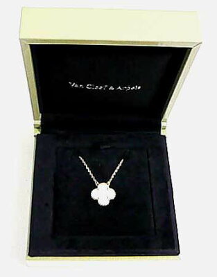 ヴァンクリーフ&アーペル【Van Cleef & Arpels】 ヴィンテージ アルハンブラ ネックレス 1P ホワイト マザー オブ パール K18 イエローゴールド
