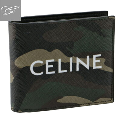 セリーヌ/CELINE 財布 メンズ BIFOLD WALLET WITH COIN 二つ折り財布 KHAKI 2021年春夏新作 10C87-2DEN-15KH