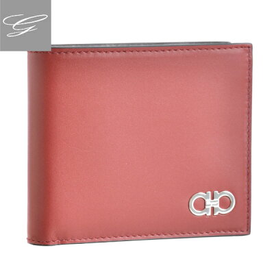 フェラガモ 2つ折り財布 FERRAGAMO 財布 メンズ REAL GANCIO CRIMSON 2018年秋冬 66A093-0001-0135