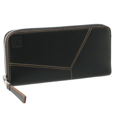 ロエベ/LOEWE 財布 メンズ PUZZLE STITCHES OPEN WALLET ラウンドファスナー長財布 BLACK 2022年秋冬新作 C510U46X03-0008-1100