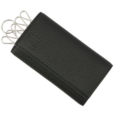 ロエベ/LOEWE キーケース メンズ ソフトグレインカーフ 6連キーケース BLACK 2023年春夏新作 C660K92X01-0053-1100